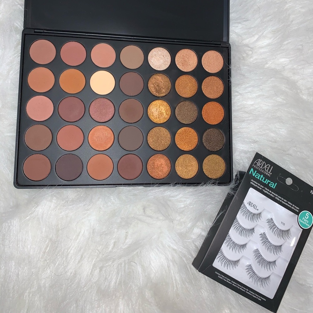 Used Morphe 35R palette & 4 Ardell lashes